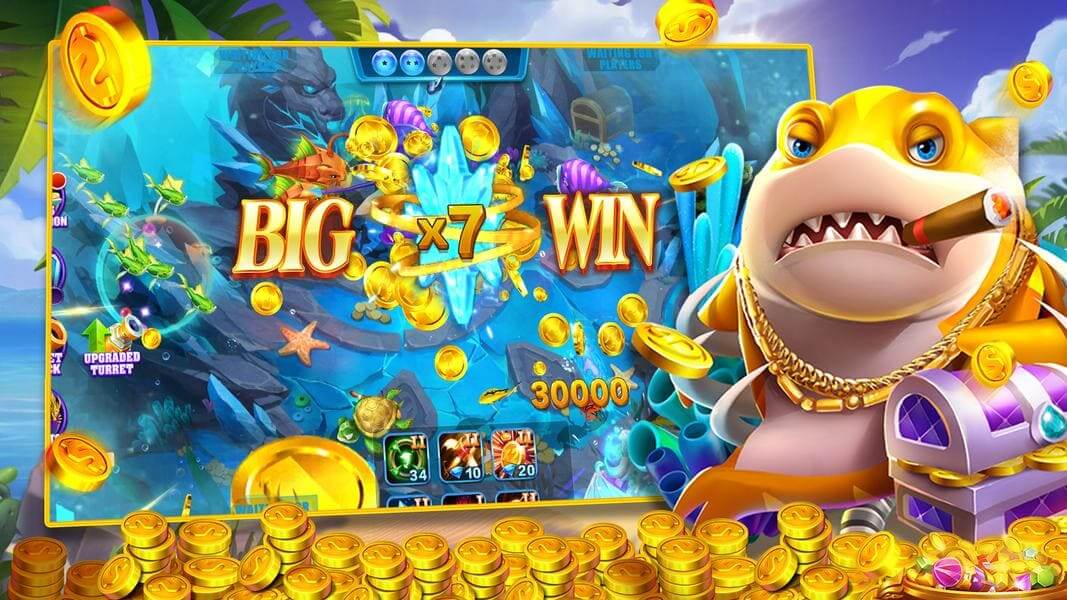 ROYALEBD fishing game interface for mobile arcade-style play